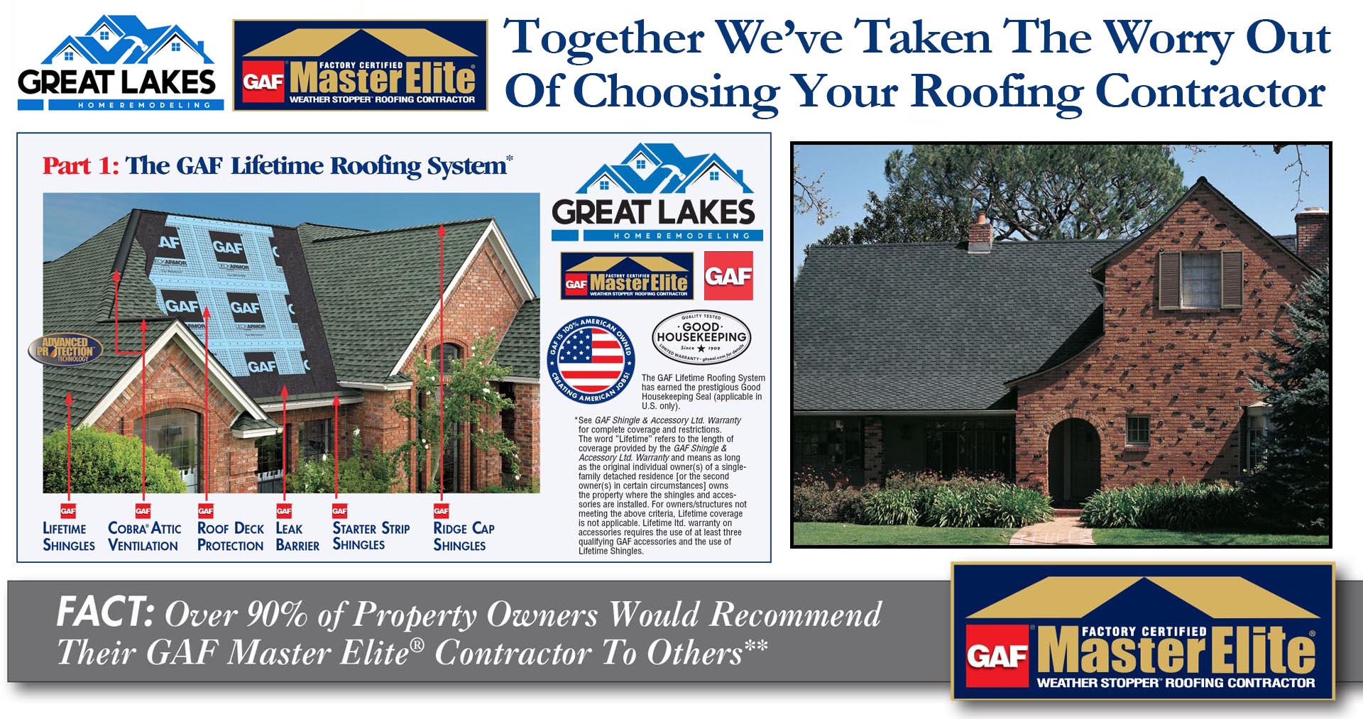 GAF Master Elite Roofer and GAF Roof System