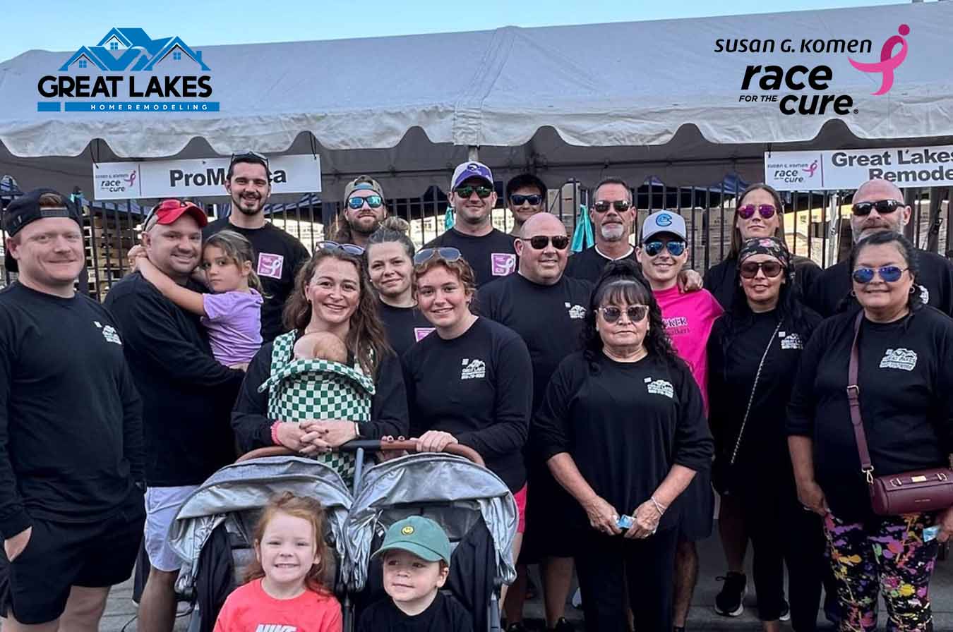 Great Lakes Home Remodeling present at the Susan G. Komen Race for the Cure 2025 in Toledo, Ohio