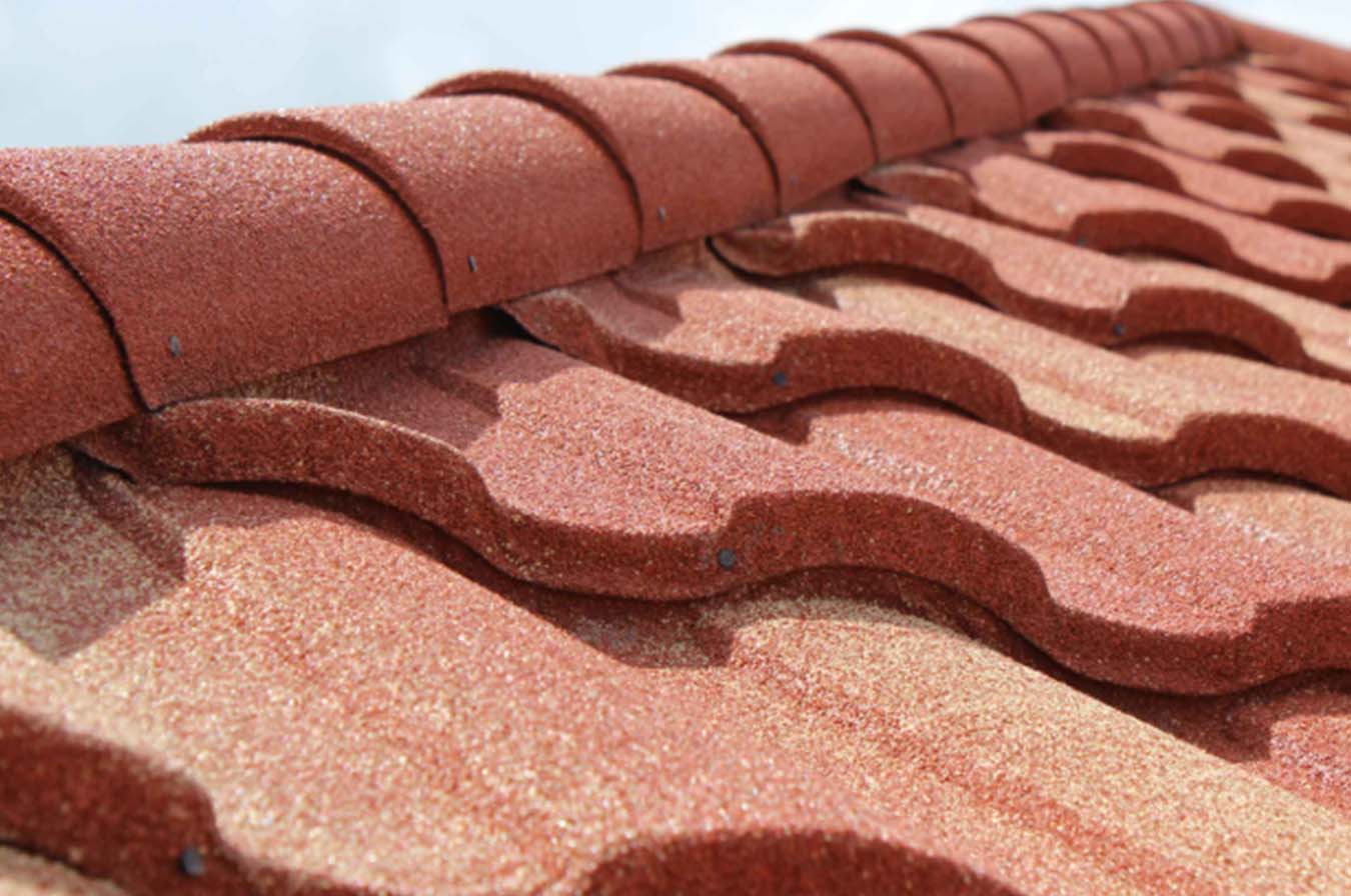 Tilcor Roman Clay Stone Coated Metal Roof Panel in Toledo, Ohio