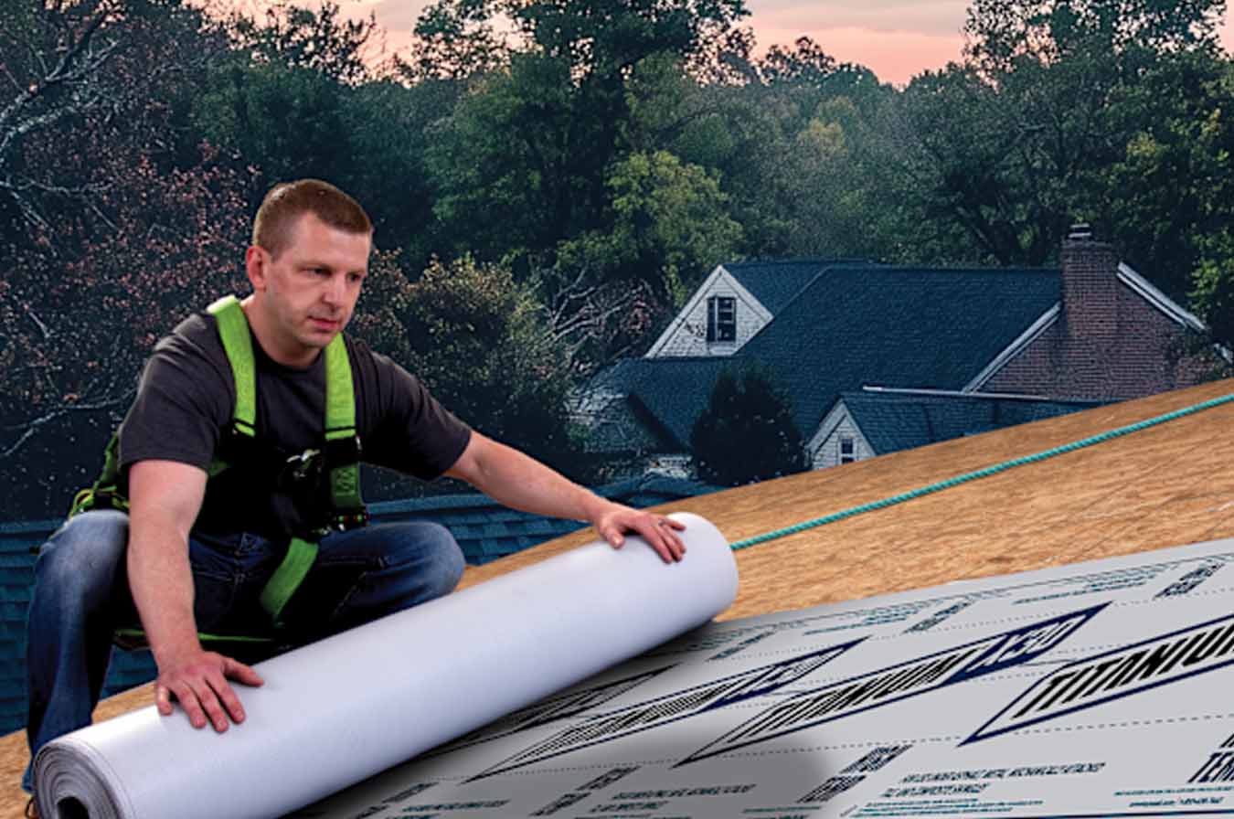 Professional contractor repairing and installing a new roof in Defiance, Ohio