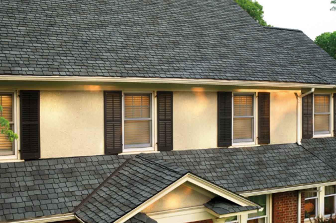 Fiberglass roof with asphalt shingles in Ann Arbor Michigan home