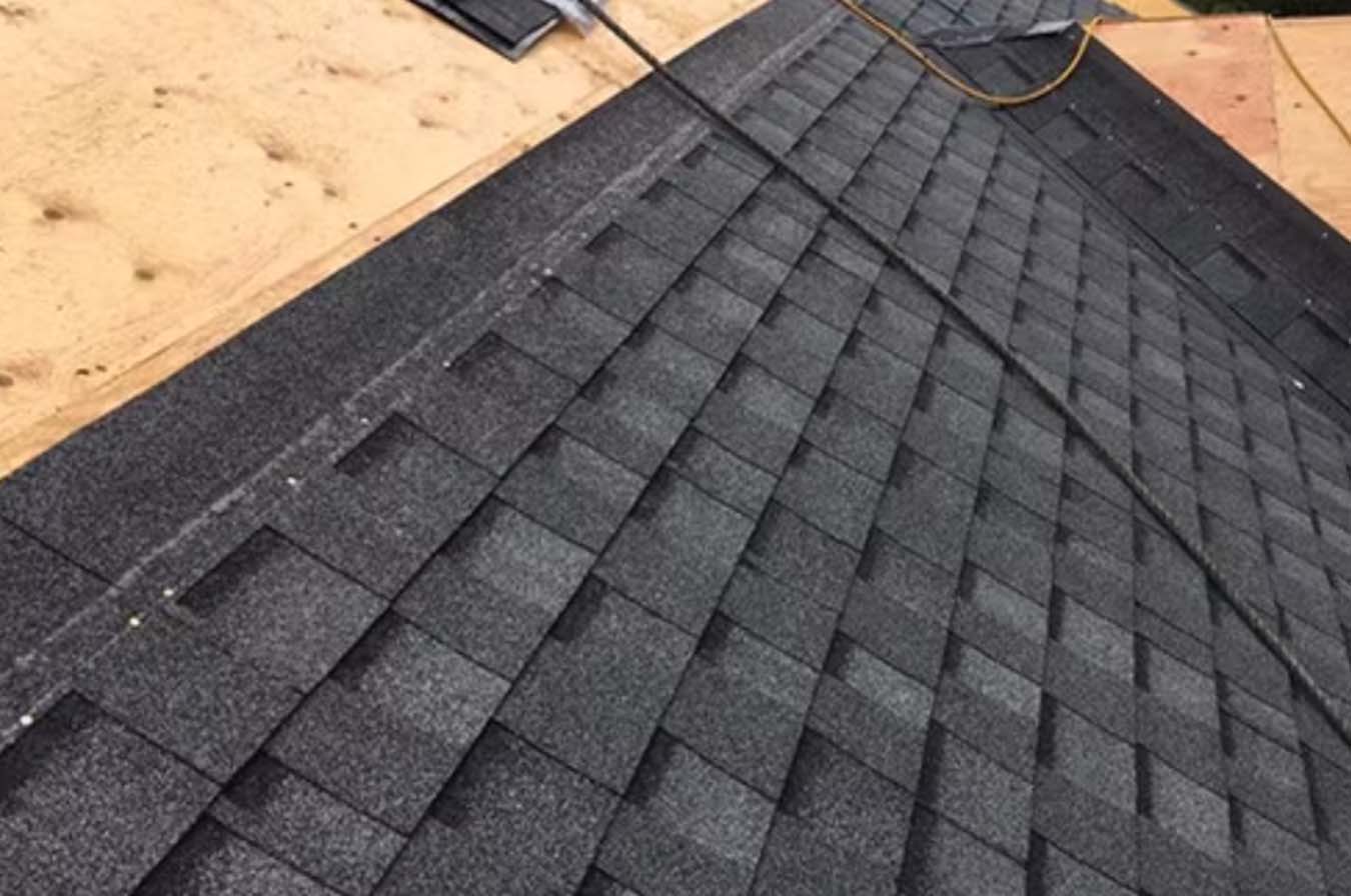 Asphalt Roof by GAF in Dark Grey Color Installed in Michigan and Ohio