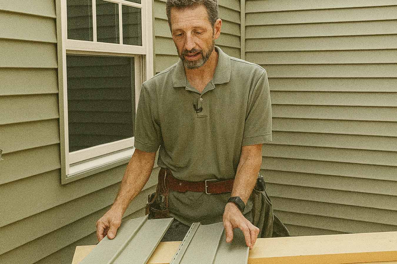 man diy fixing repairing vinyl siding in cleveland ohio