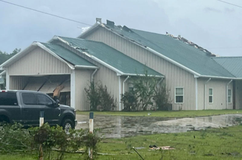 Stormy weather in Mansfield, Ohio