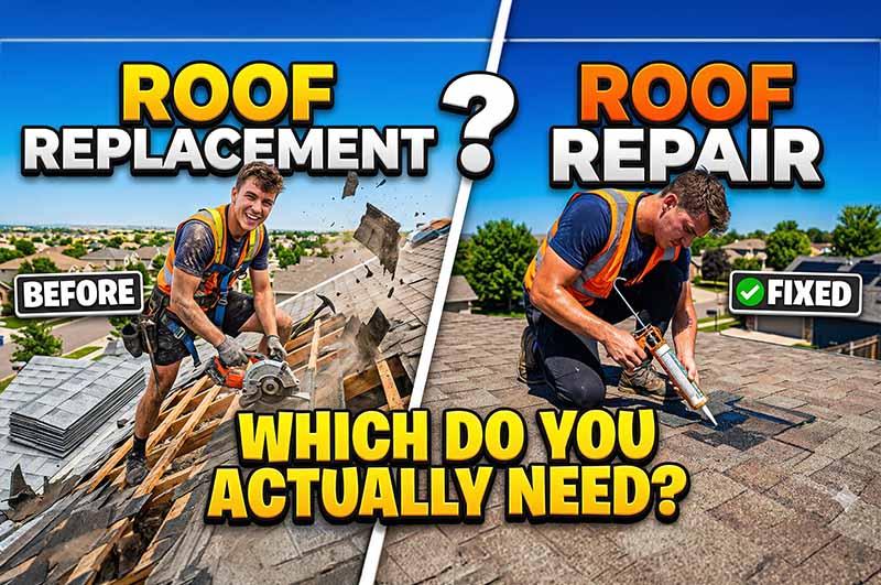 Roof replacement or roof repair?