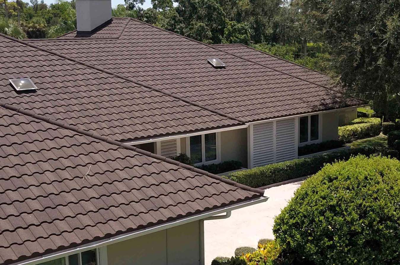 Stone-coated metal roof installed on a home in Detroit, Michiga