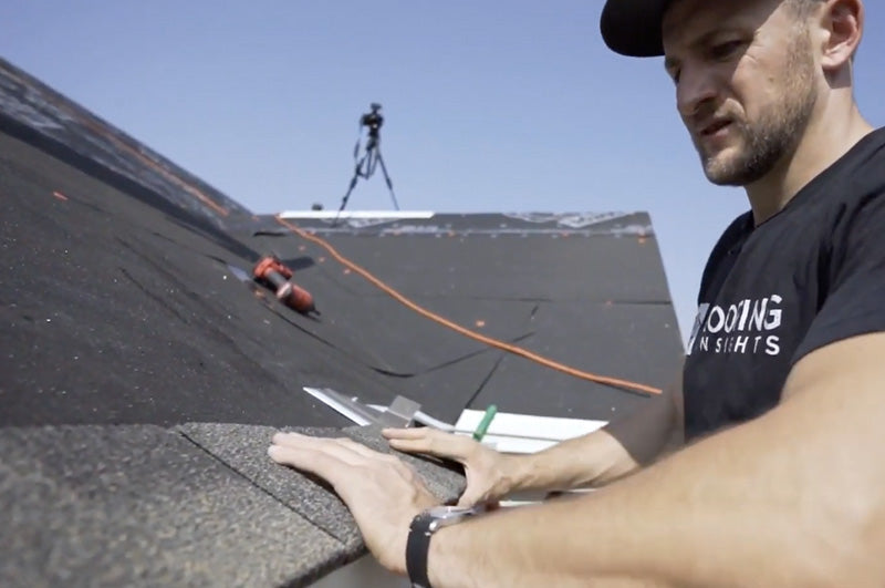 Installation of a stone coated metal roof by Tilcor