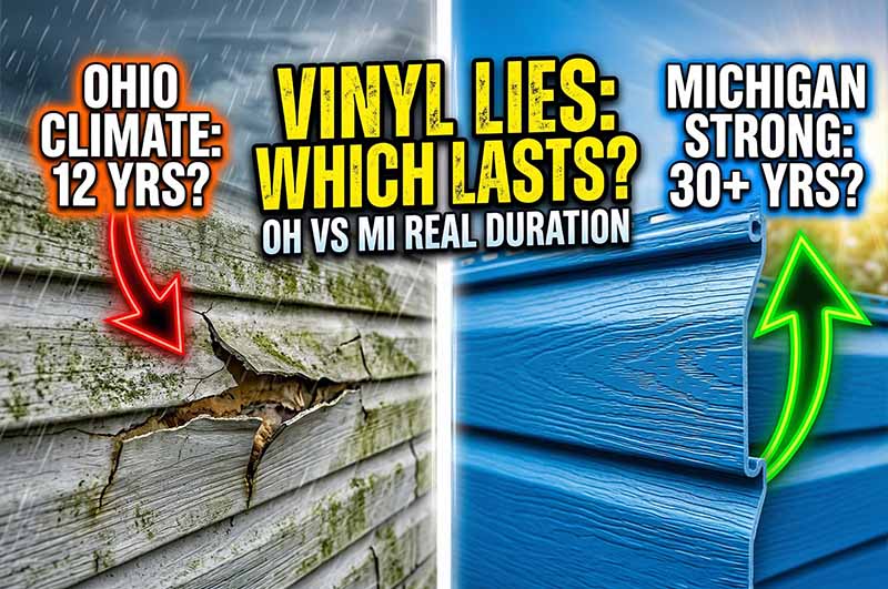 How Long Does Vinyl Siding Last in Ohio and Michigan?