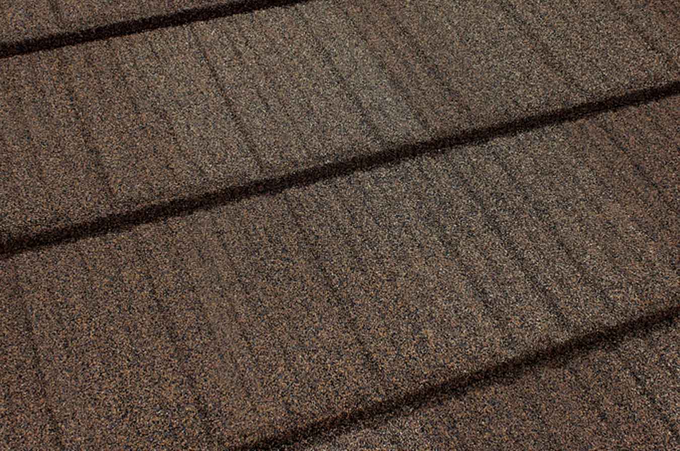 Tilcor Craftsman Shake stone coated metal roof traditional shake shingle in Birch color