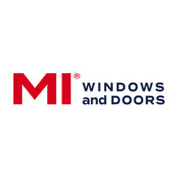 MI Windows and Doors logo on a white background